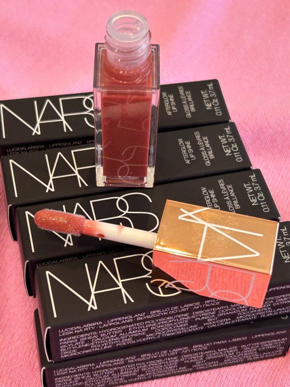 NARS Set of 8 Afterglow Lip Shine Lip Gloss 8 count
